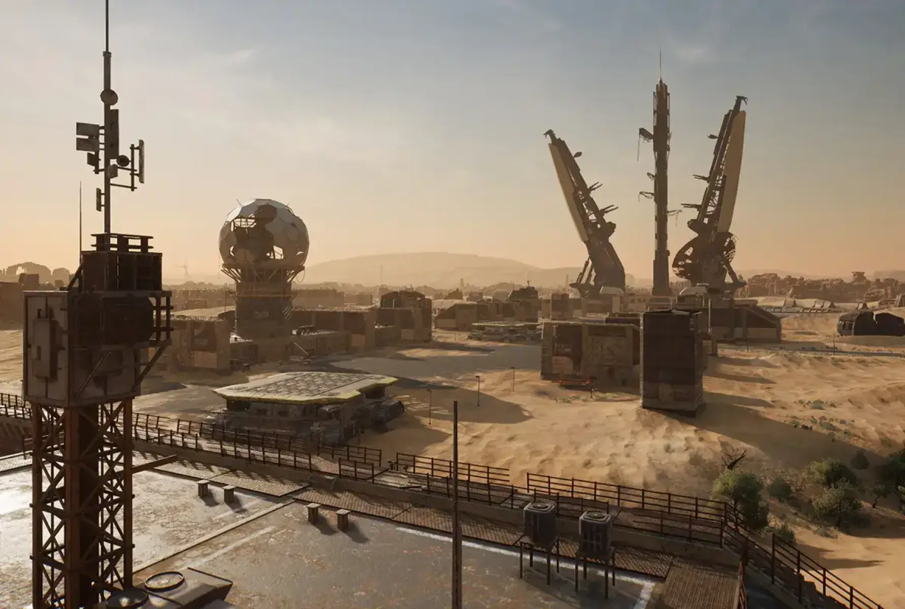 Maps in Steel Hunters with destructible buildings